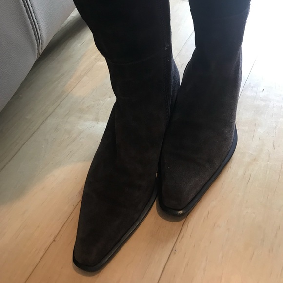 Aquatalia Chocolate Tall Boots 36.5 - Picture 5 of 6